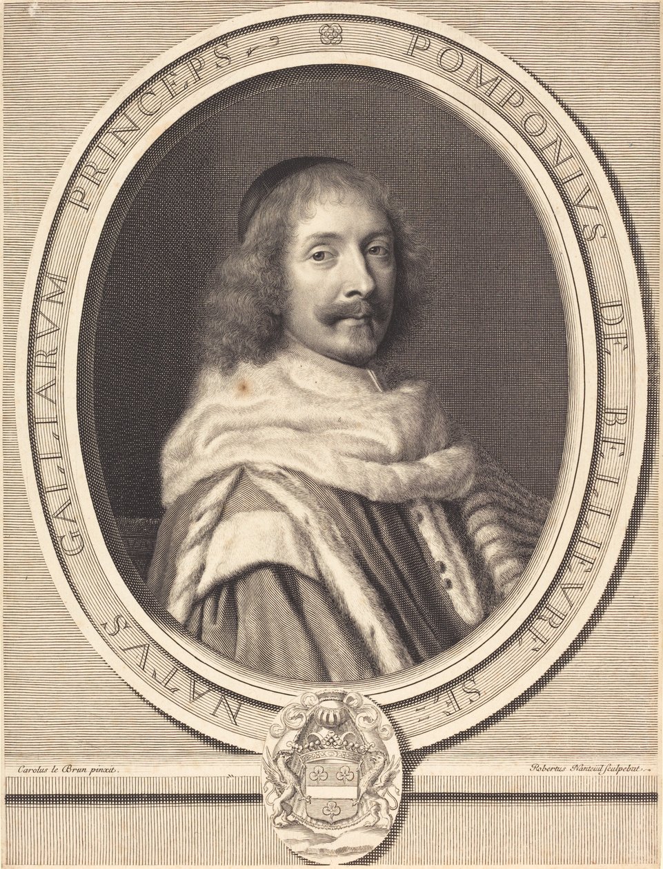 Pompone II de Bellievre tekijältä Robert Nanteuil after Charles Le Brun