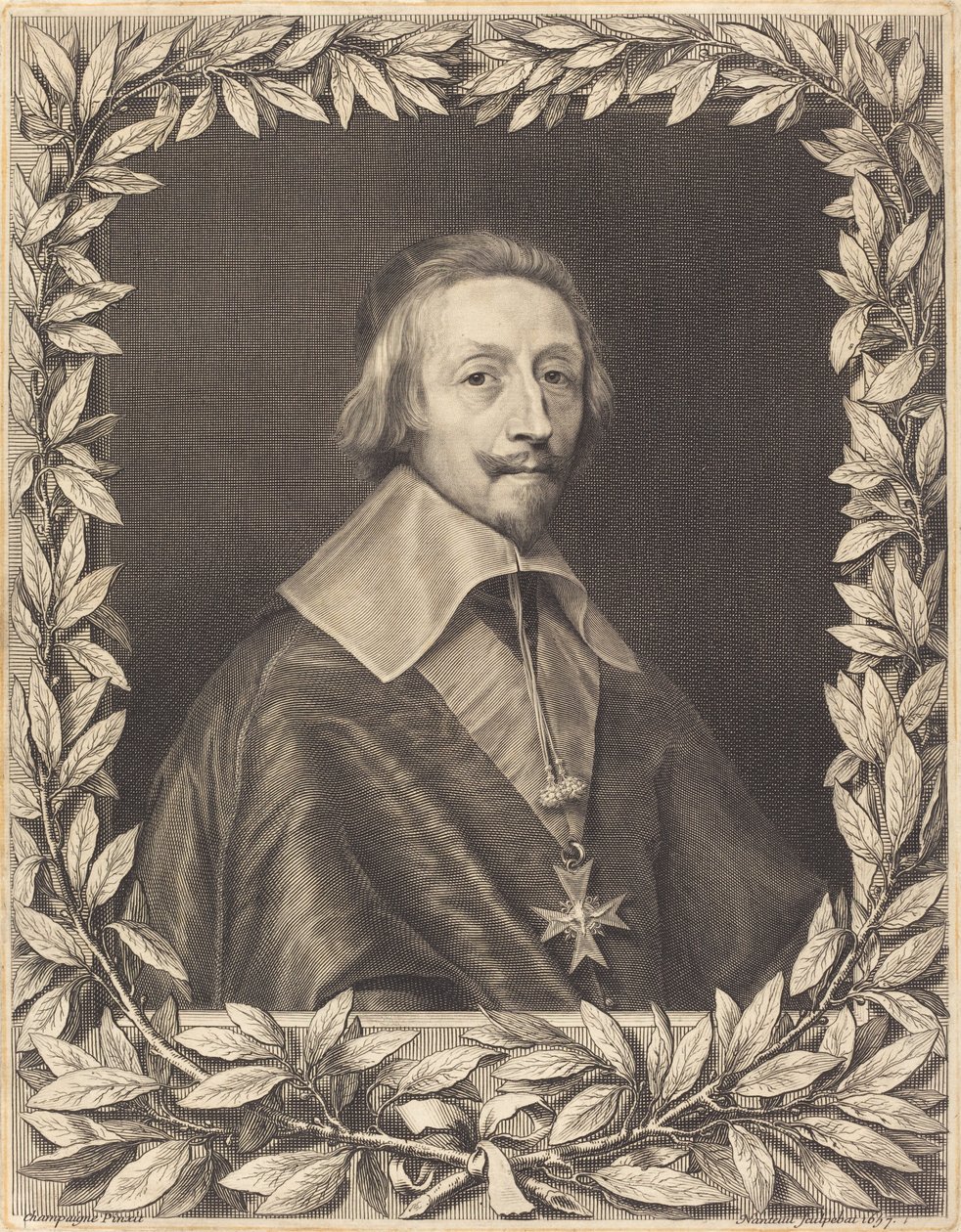 Kardinaali Richelieu tekijältä Robert Nanteuil after Philippe de Champaigne