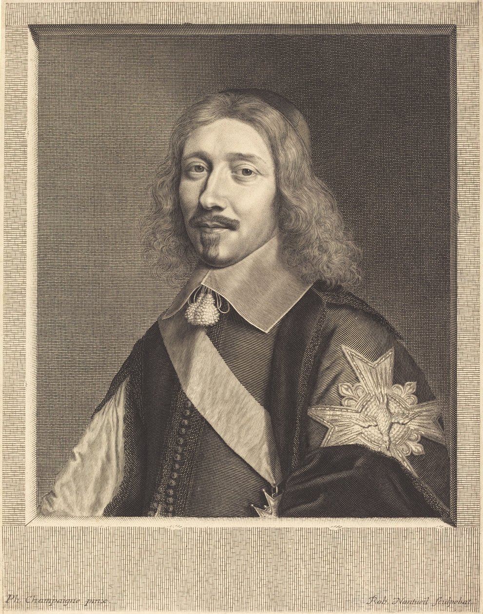 Kansleri Michel Le Tellier tekijältä Robert Nanteuil after Philippe de Champaigne