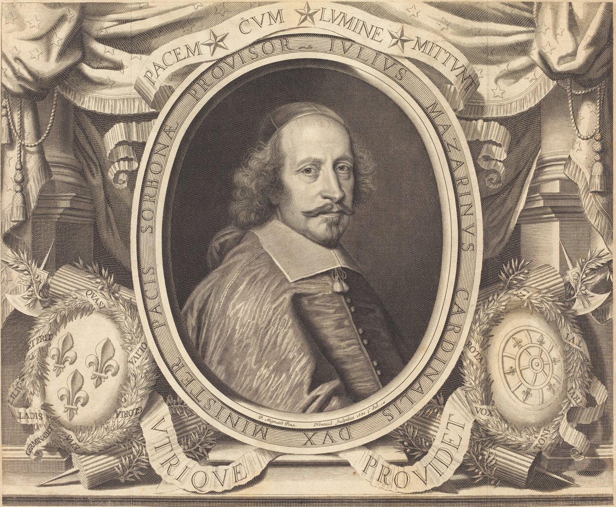 Kardinaali Jules Mazarin tekijältä Robert Nanteuil after Pierre Mignard I