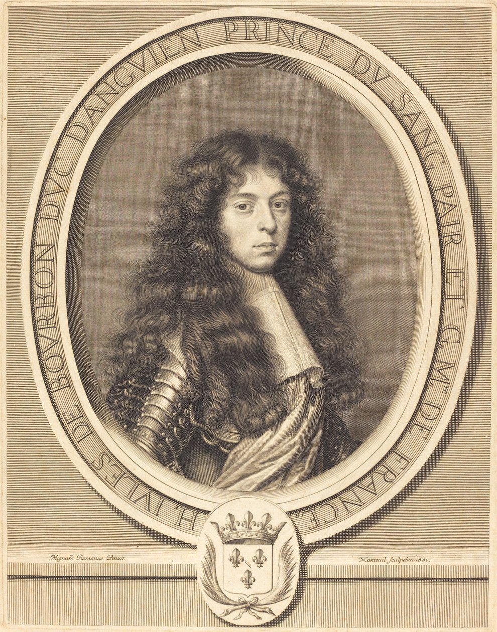 Jules, Enghienin herttua tekijältä Robert Nanteuil after Pierre Mignard I