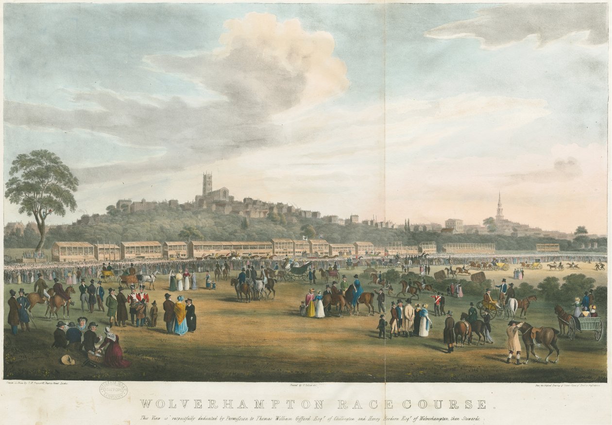 Wolverhampton - Kilparata: värillinen litografia ja [c 1826] (tulostus) tekijältä Robert Noyes