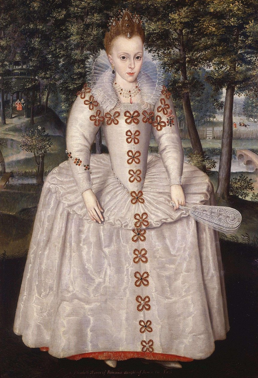 Prinsessa Elisabet (Böömin Elisabet, "talvikuningatar"), 1596-1662, seitsemänvuotias. tekijältä Robert Peake the elder