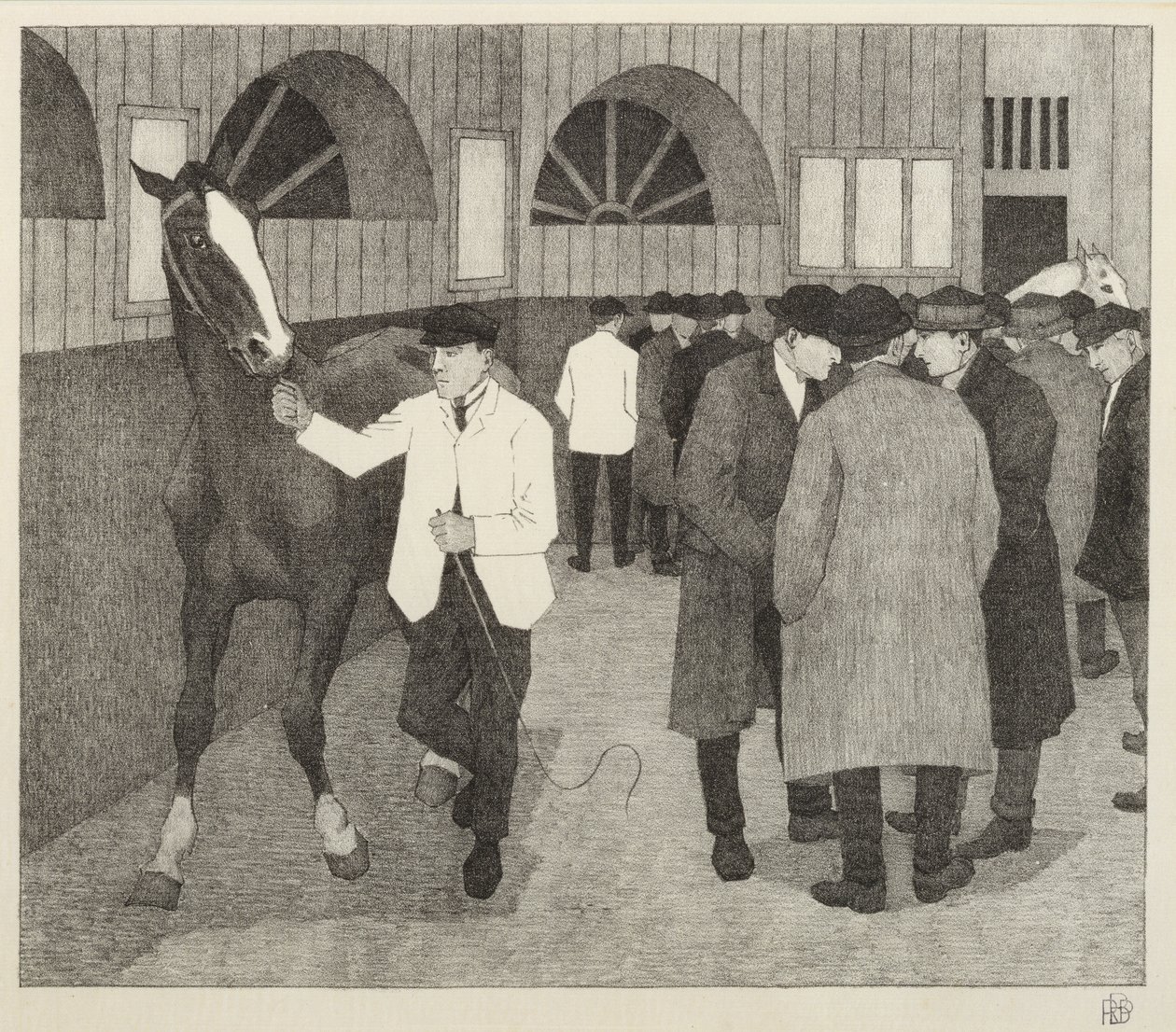 Hevoskauppiaat Barbicanissa, 1921 tekijältä Robert Polhill Bevan