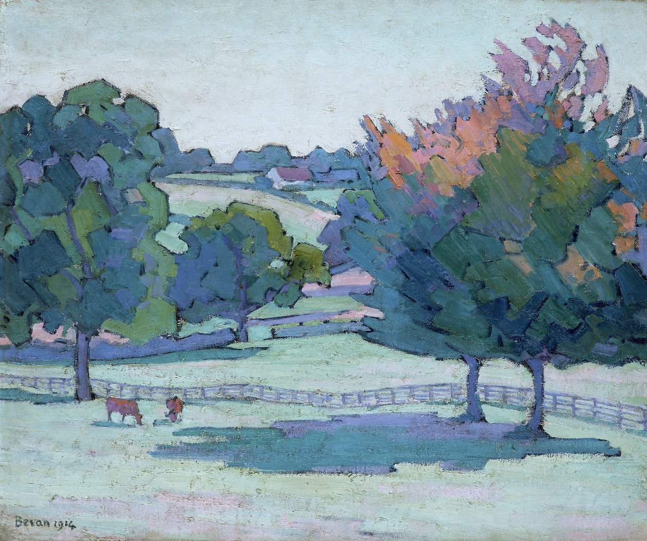 "Maples at Cuckfield, Sussex", 1914 tekijältä Robert Polhill Bevan