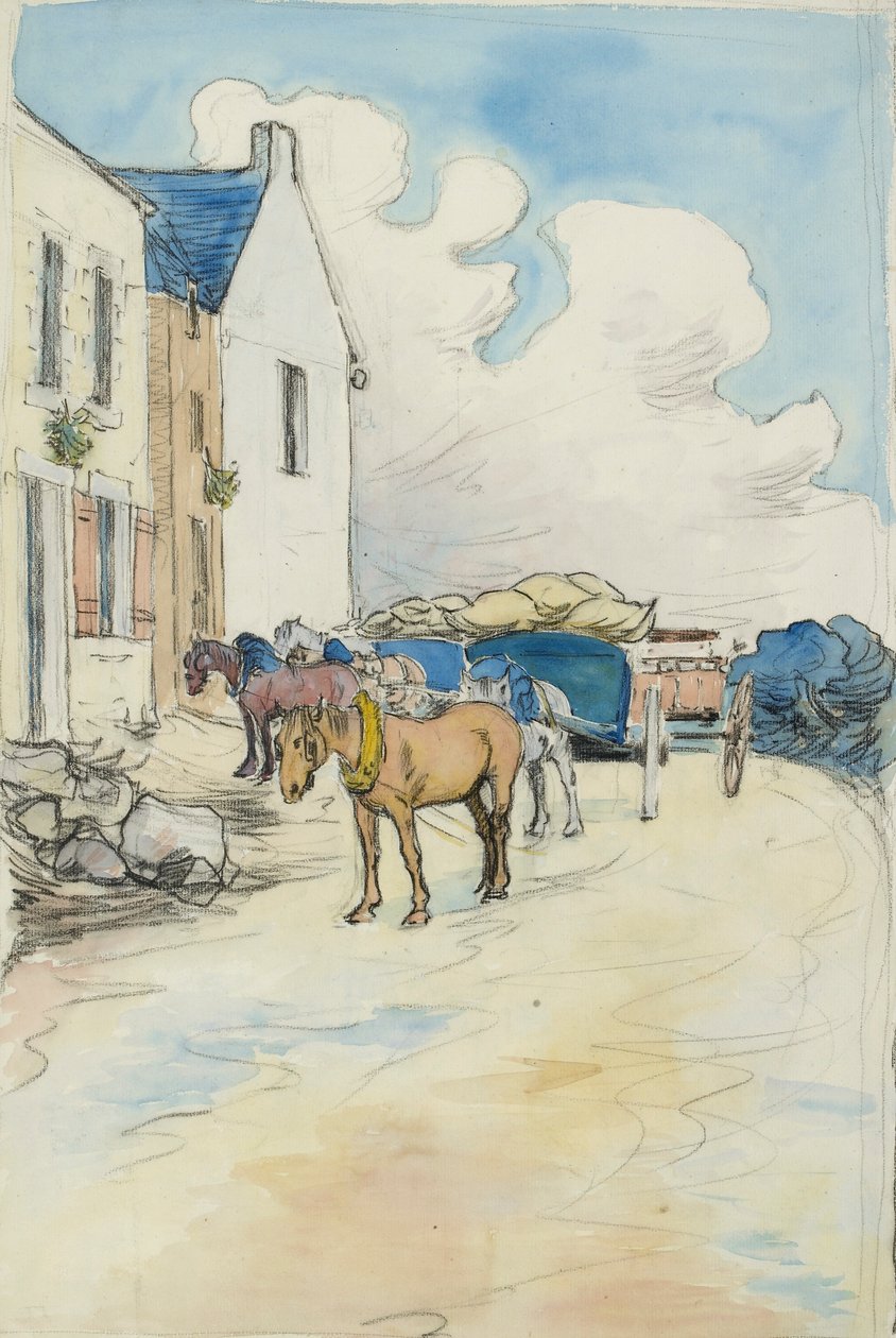 Viinikaupan ulkopuolella, 1800-luvun loppu tekijältä Robert Polhill Bevan