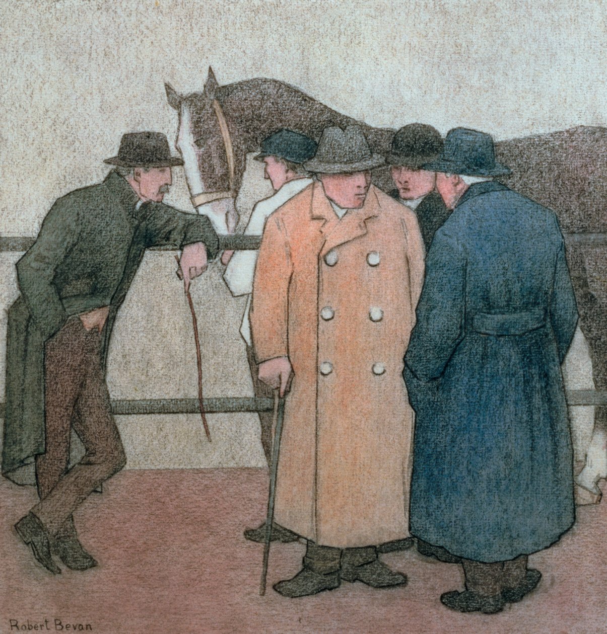 Hevoskauppiaat (liitu paperille) tekijältä Robert Polhill Bevan