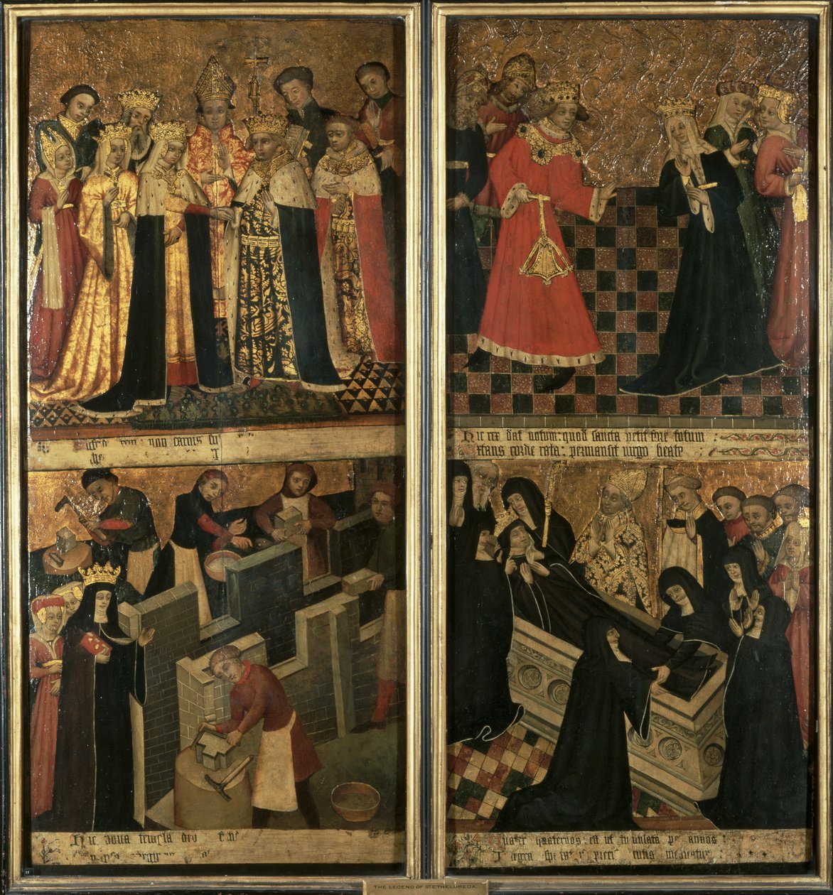 St.Etheldreda, Elyn luostari, n. 1455 (öljy paneelille) tekijältä Robert Pygot