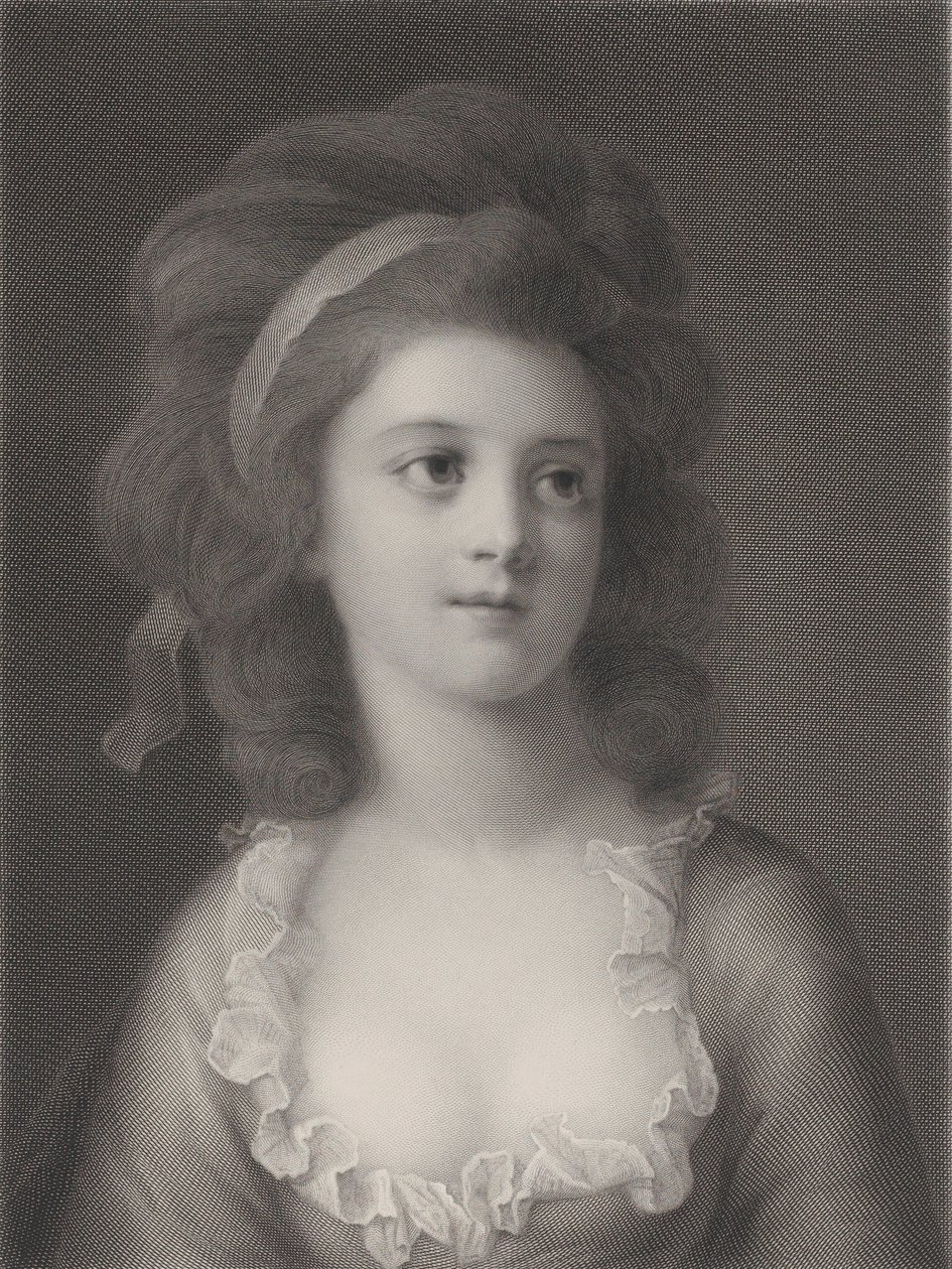 Puolipitkä muotokuva Sophiesta tai Apolloniasta Helena Potocka nuorena tyttönä, 1872 tekijältä Robert Reyher