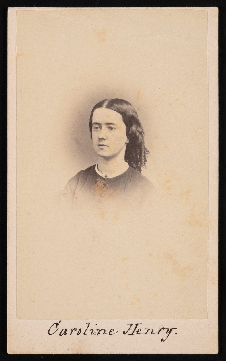 Caroline Henryn muotokuva 1839-1920, 1860-1869. tekijältä Robert. Robert Addis,RW Addis,Addis