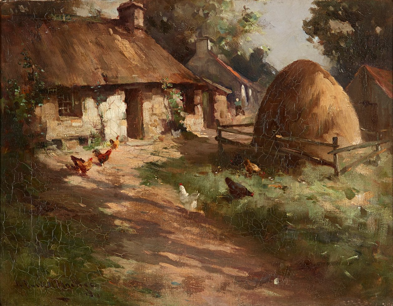 Kanat heinäsuovasta (öljy kankaalle) tekijältä Robert Russell MacNee