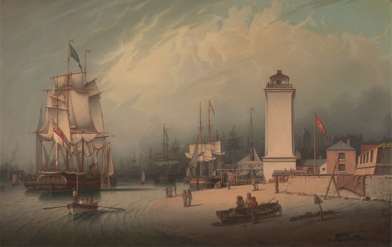 Low Lighthouse, North Shields tekijältä Robert Salmon
