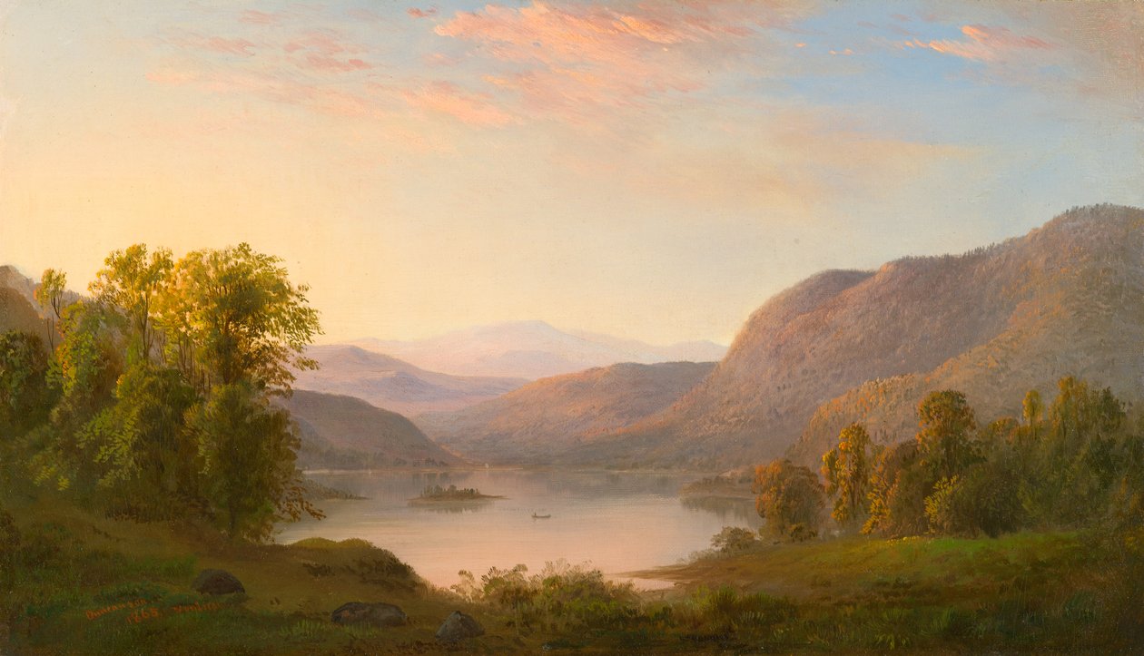 Näkymä Laurentian vuoristossa, lähellä Québecia tekijältä Robert Scott Duncanson