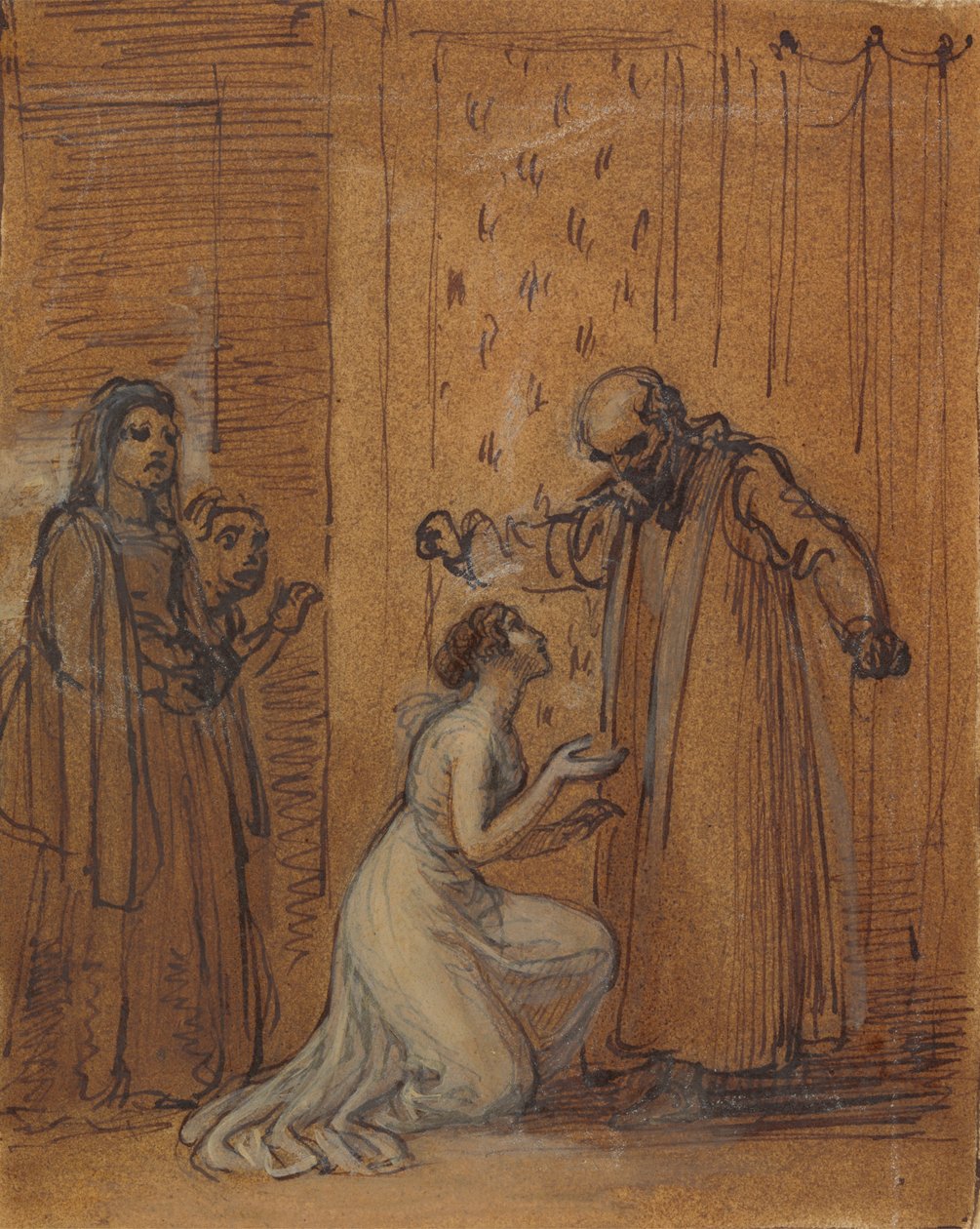 Capulet Railing tyttärelleen Julietille tekijältä Robert Smirke