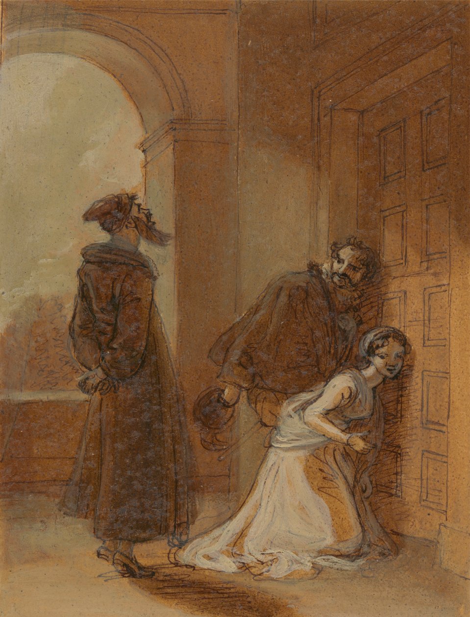 Feste, Sir Topas, Malvolio tekijältä Robert Smirke
