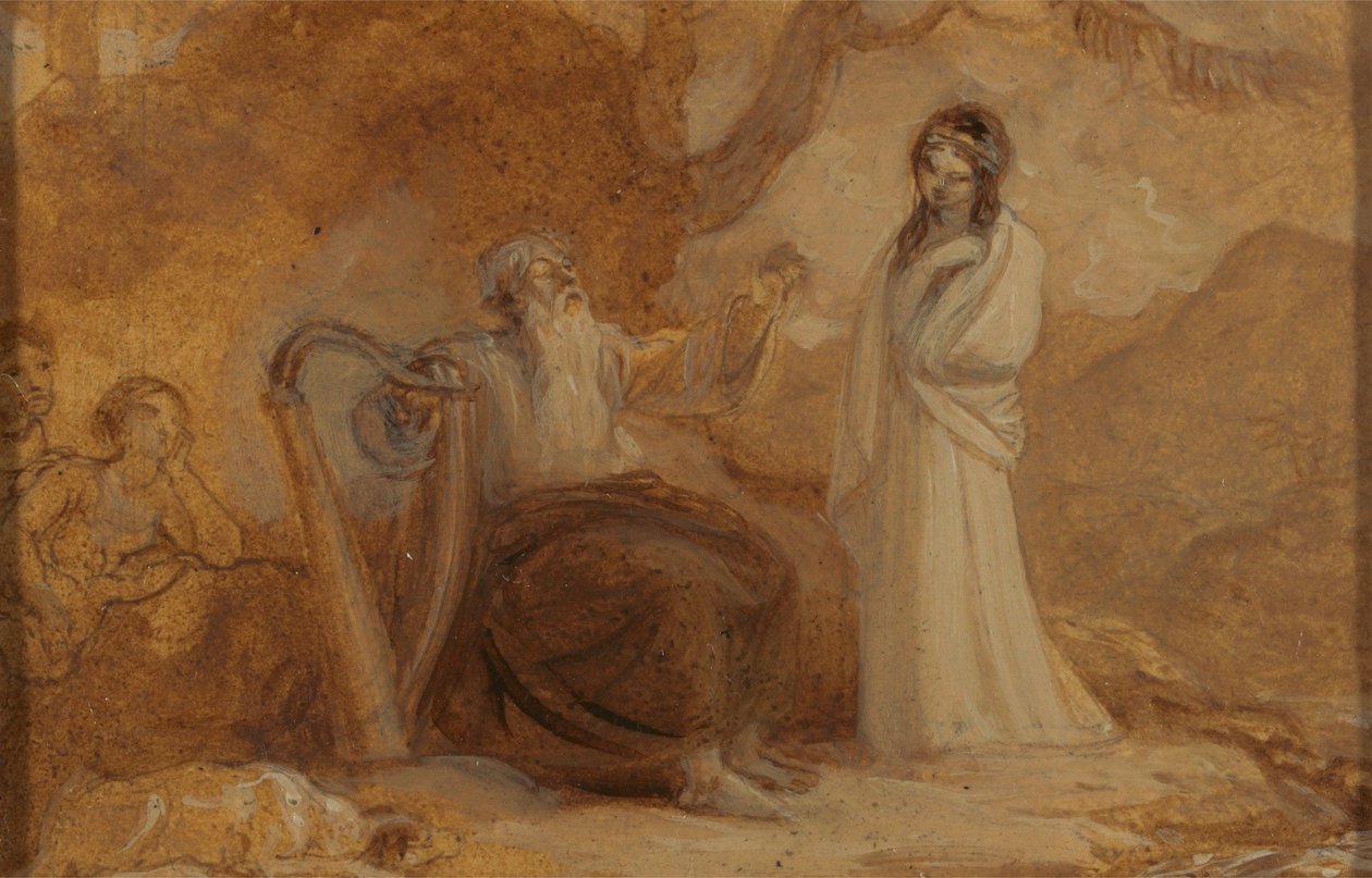 Kuvitus Shakespearen teokseen ”Talven tarina” tai ”Cymbeline” tekijältä Robert Smirke