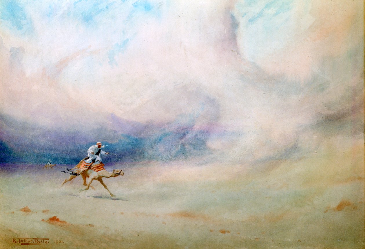 "Storm in the Desert", 1901 tekijältä Robert Talbot Kelly