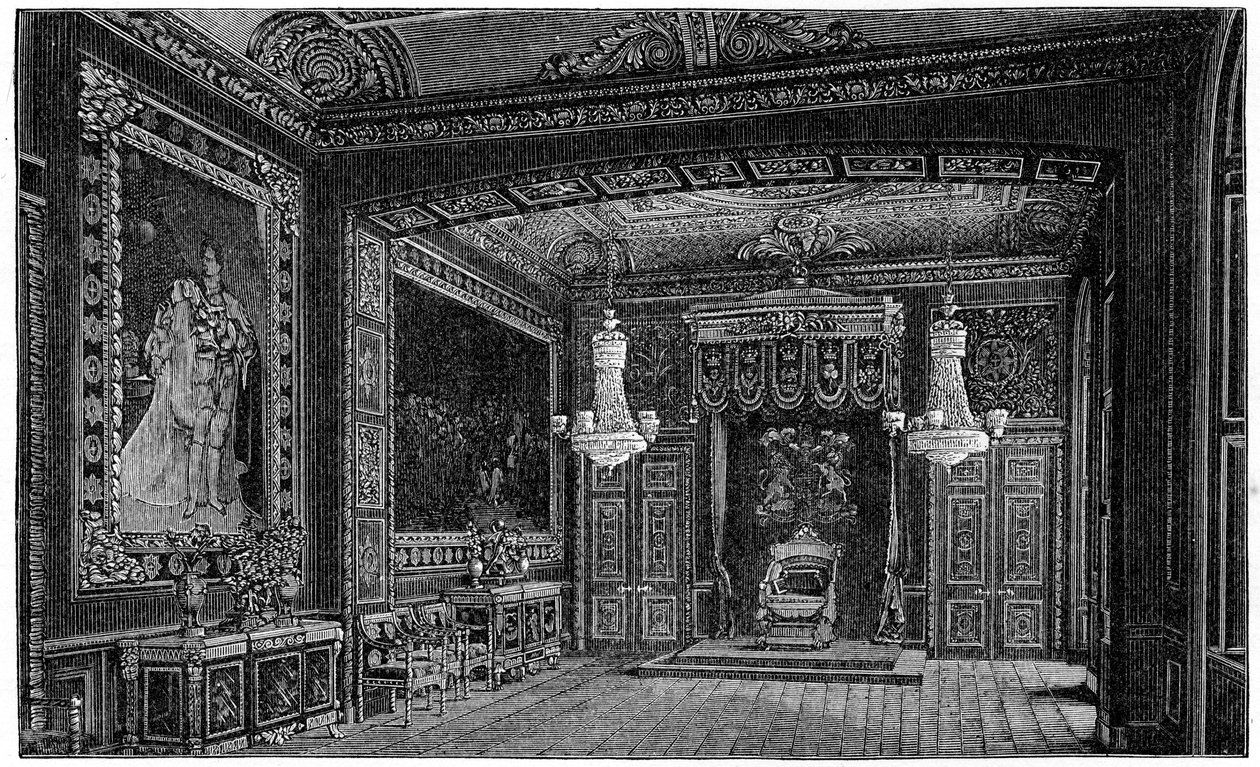 The Throne Room, Windsor, 1880. tekijältä Robert Taylor Pritchett