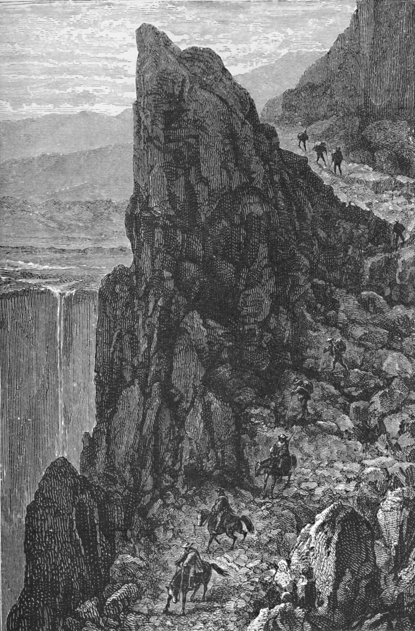 Matkustaminen Andeilla, c1885, 1890 tekijältä Robert Taylor Pritchett