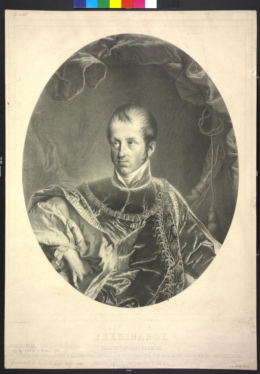 Unkarin ja Böömin kuningas Ferdinand I Itävallan keisari tekijältä Robert Theer