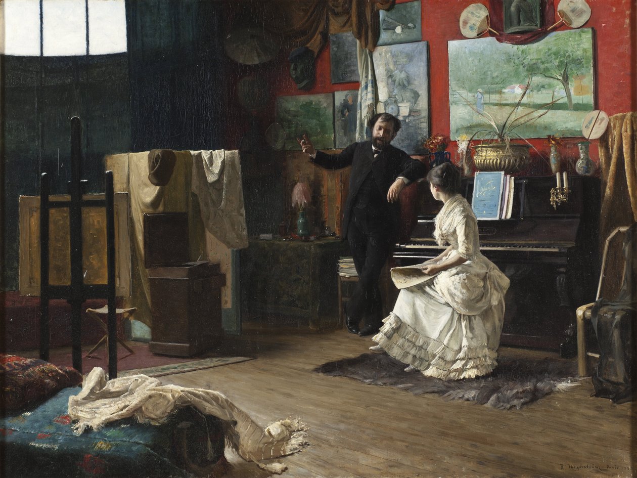 Intermezzo, kirjoittanut Thegerstrom, Robert (1857-1919). Öljy kankaalle tekijältä Robert Thegerstrom