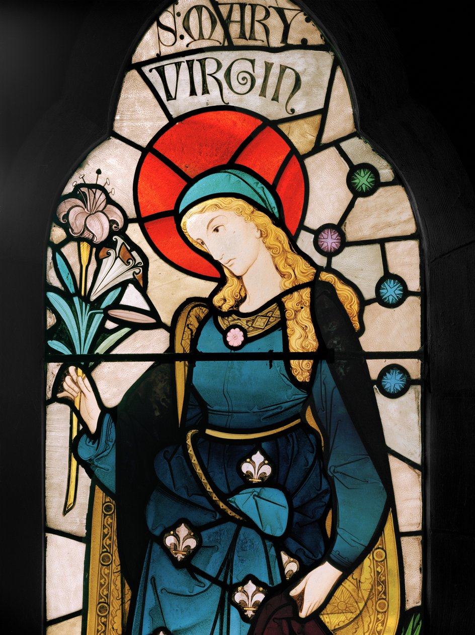 Neitsyt Maria, 1864 (lasimaalauksia) tekijältä Robert Turnill Bayne