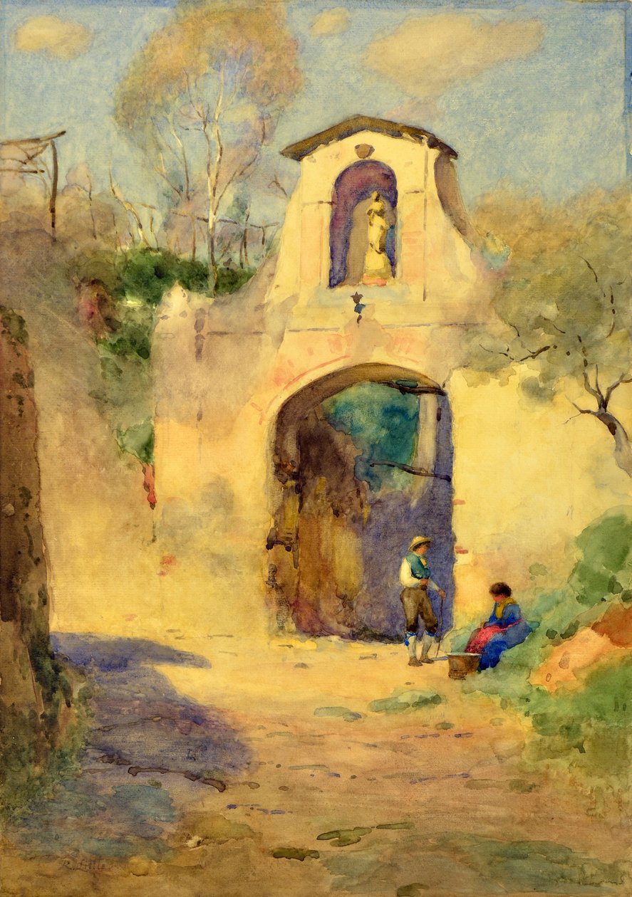 The Archway, Espanja (akvarelli) tekijältä Robert W. Little