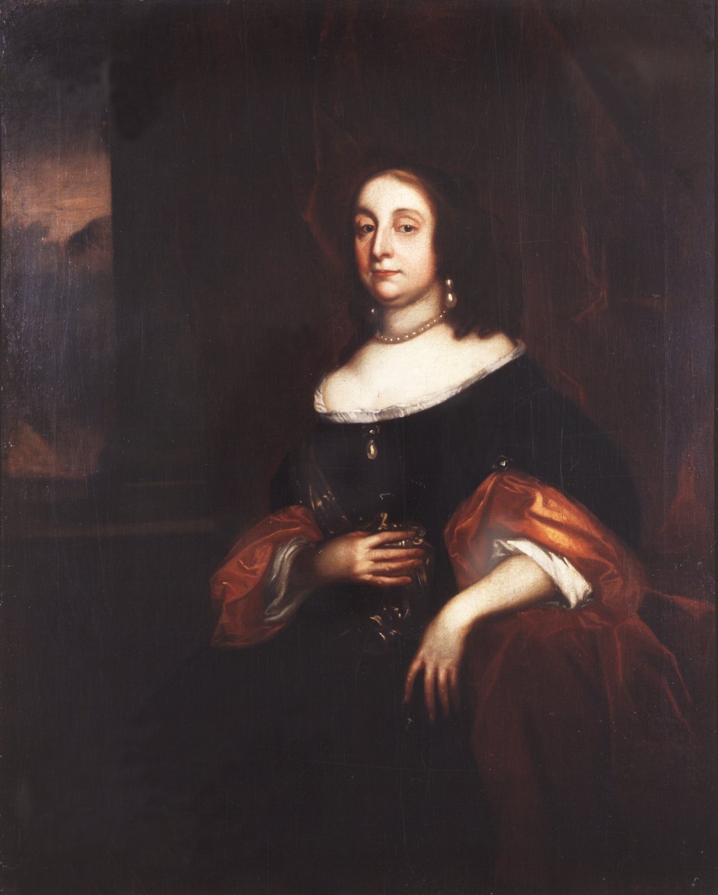 Elizabeth Cromwell, s. Bourchier, suojelijatar, n. 1654-1658 (öljy kankaalle) tekijältä Robert Walker