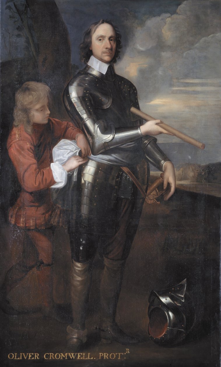 Oliver Cromwell (1599-1658) Englannin lordi Protector, n. 1650 tekijältä Robert Walker