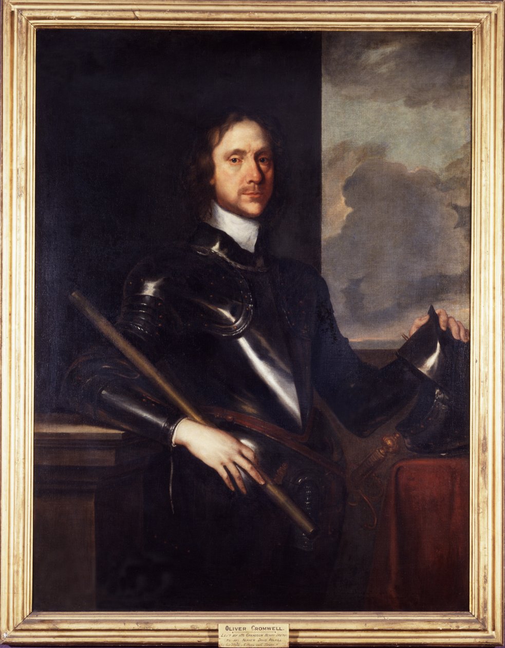 Oliver Cromwell, n. 1646-49 (öljy kankaalle) tekijältä Robert Walker