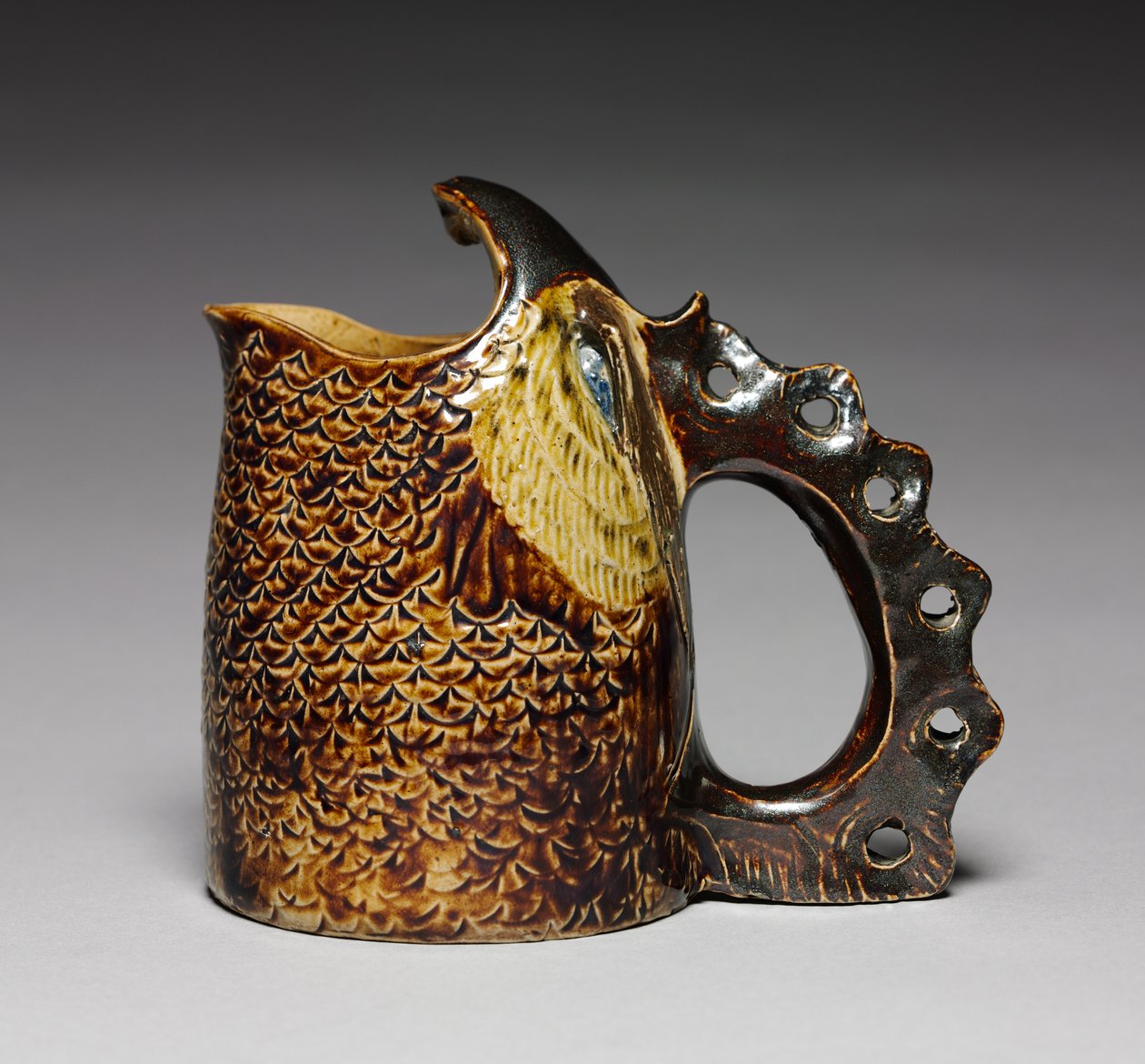 Spoon Warmer, valmistaja Robert Wallace Martin, valmistettu Martin Brothersissa, n. 1880 tekijältä Robert Wallace Martin