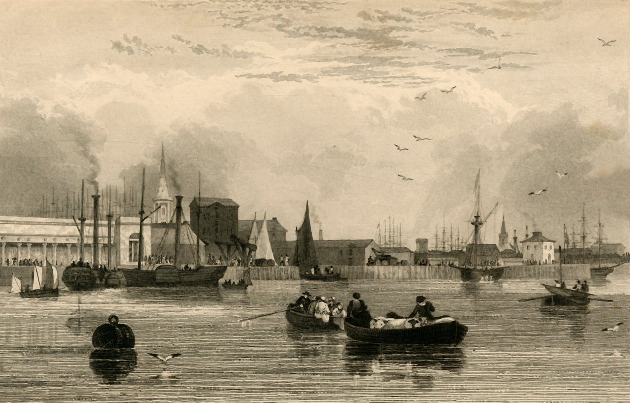 Liverpool, Mersey, nro III..., 1830. tekijältä Robert Wallis