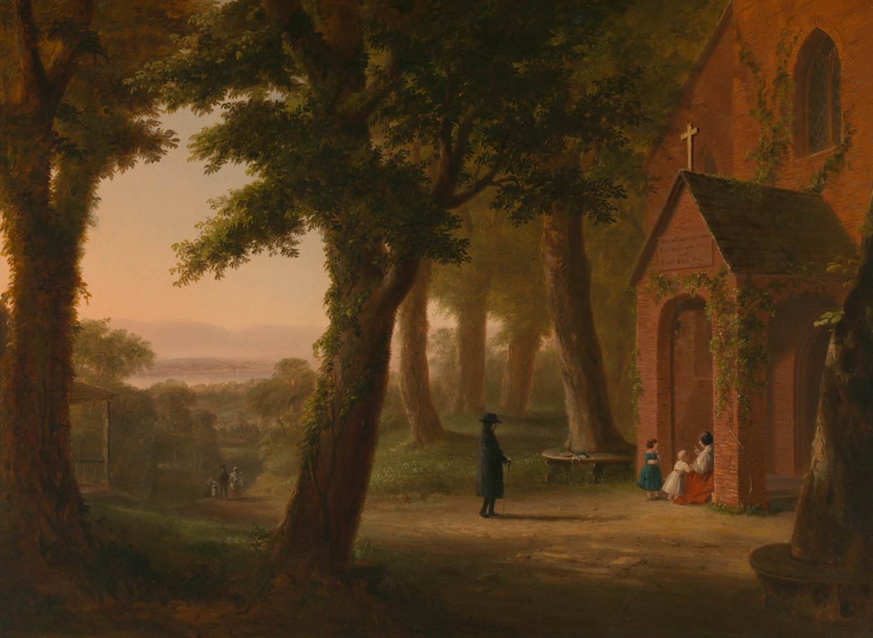 Pyhien viattomien kirkko, Highland Falls, New York tekijältä Robert Walter Weir