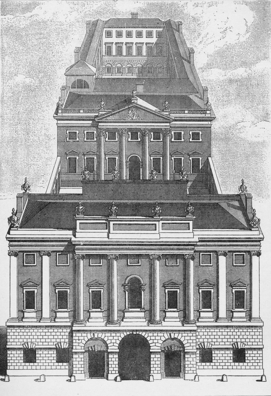 Perspektiivikuva Englannin keskuspankista, 1743 1903 tekijältä Robert West