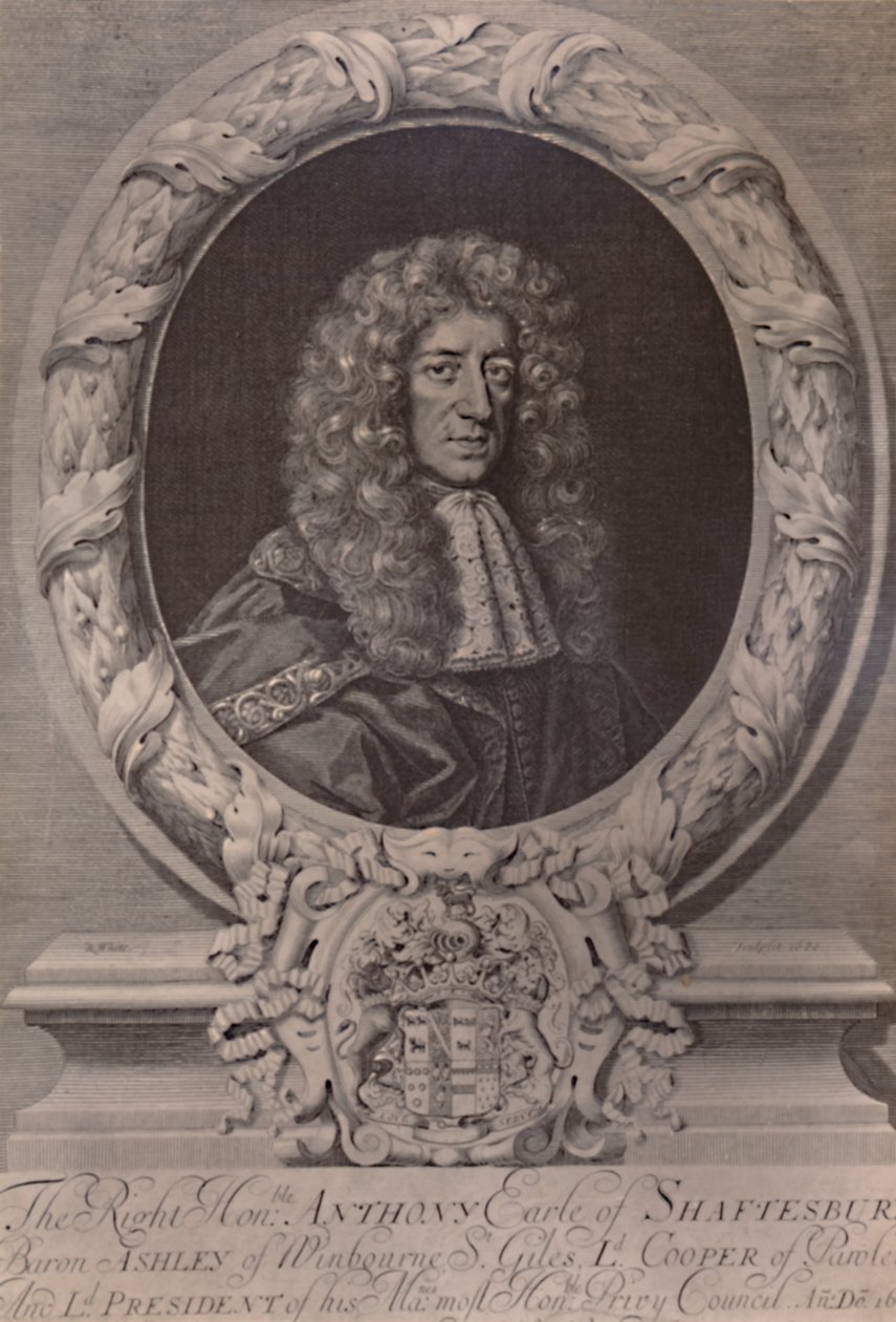 Anthony Ashley Cooper, 1. Earl of Shaftesbury, Englannin valtiomies, c1680 1894 tekijältä Robert White