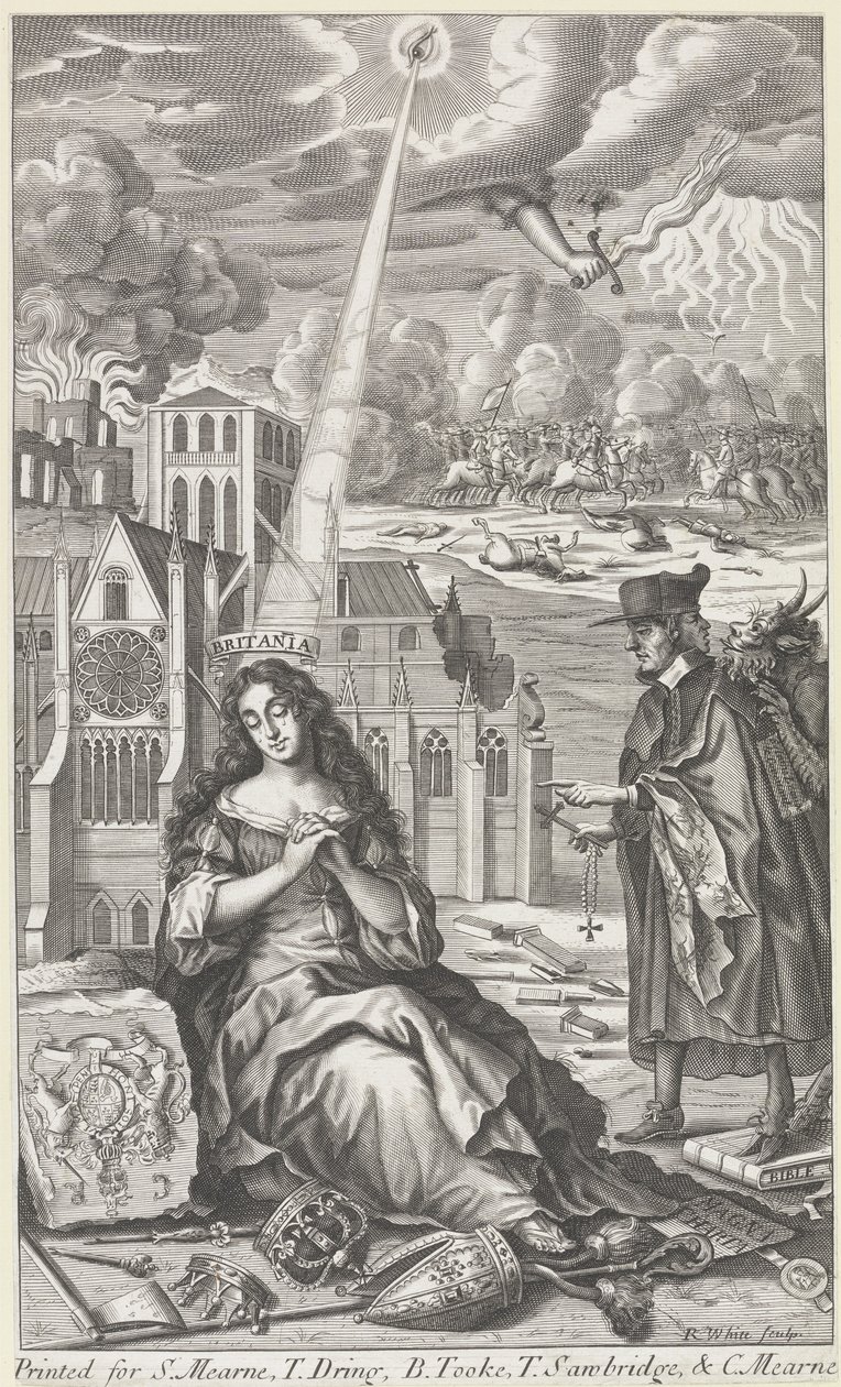 Britannia itkee maan valtion puolesta, 1682 tekijältä Robert White