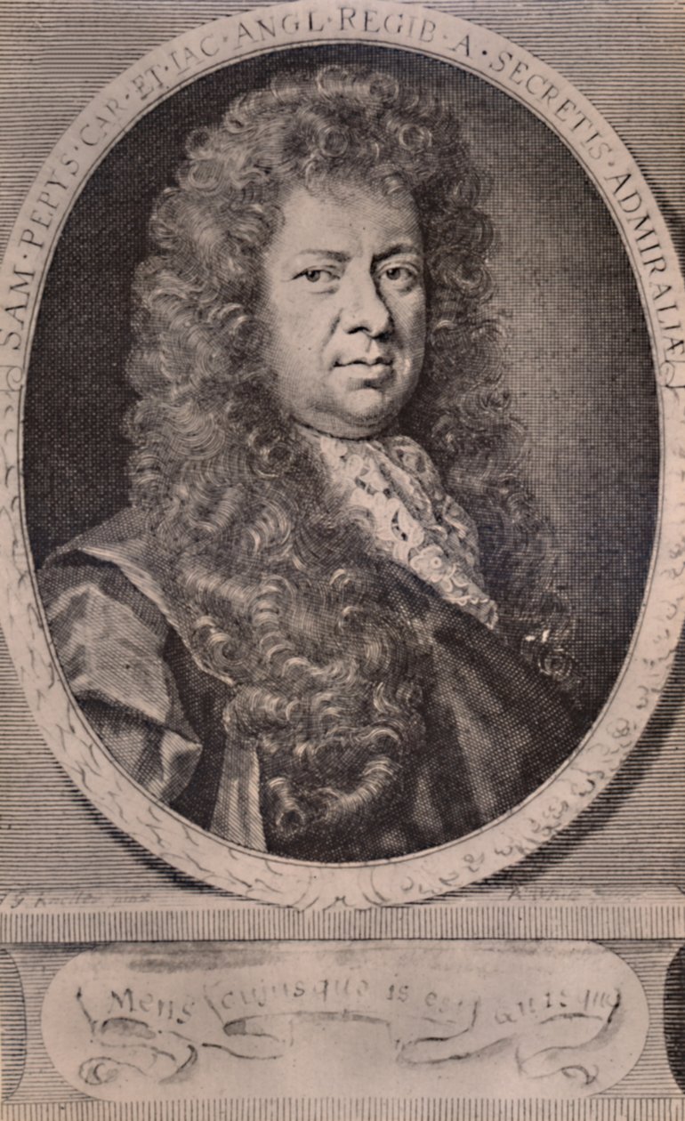 Samuel Pepys, englantilainen päiväkirjailija ja laivaston ylläpitäjä, n. 1690 1894 tekijältä Robert White