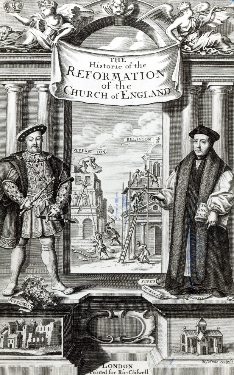 Englannin kirkon reformaation historian otsikkosivu tekijältä Robert White