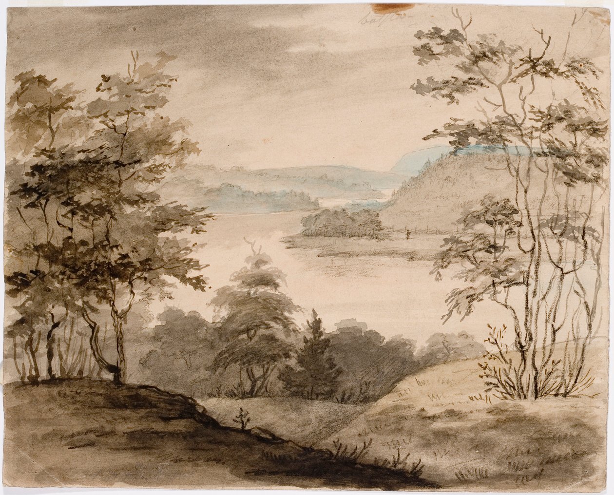 Maisema ja Winding River tekijältä Robert Wilhelm Ekman
