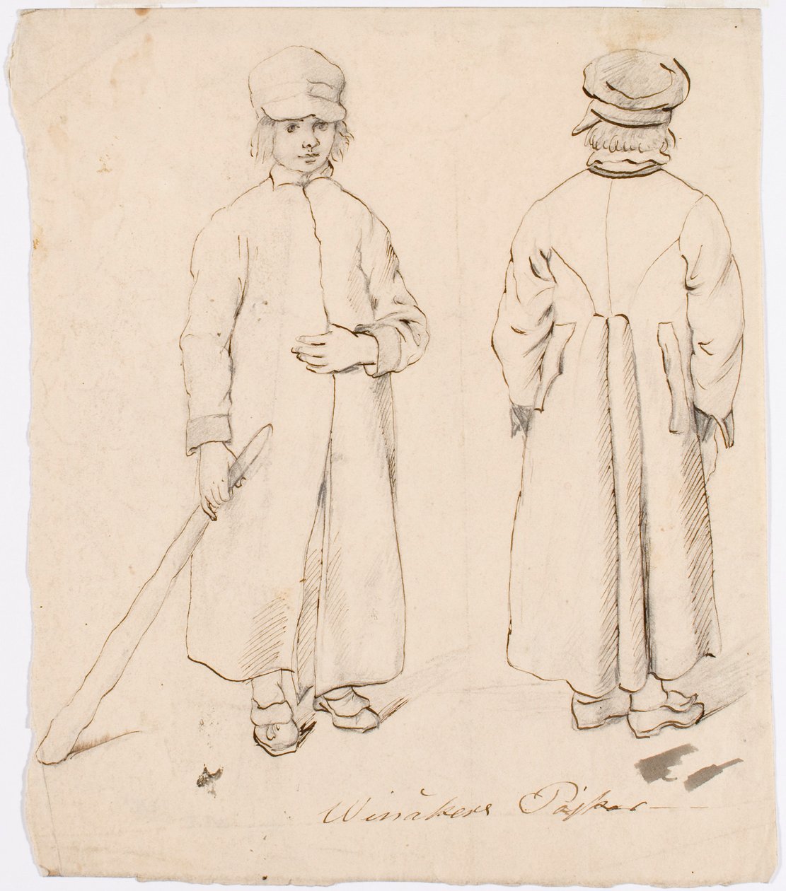 Winåkerilaispoika kansanpuvussa tekijältä Robert Wilhelm Ekman