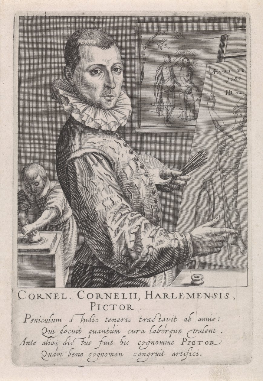 Cornelis Corneliszin muotokuva. Haarlemista tekijältä Robert Willemsz de Baudous