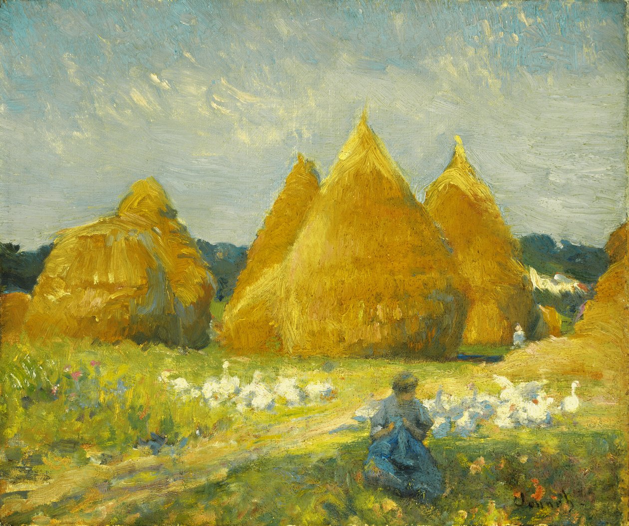Hanhia keräämässä tekijältä Robert William Vonnoh