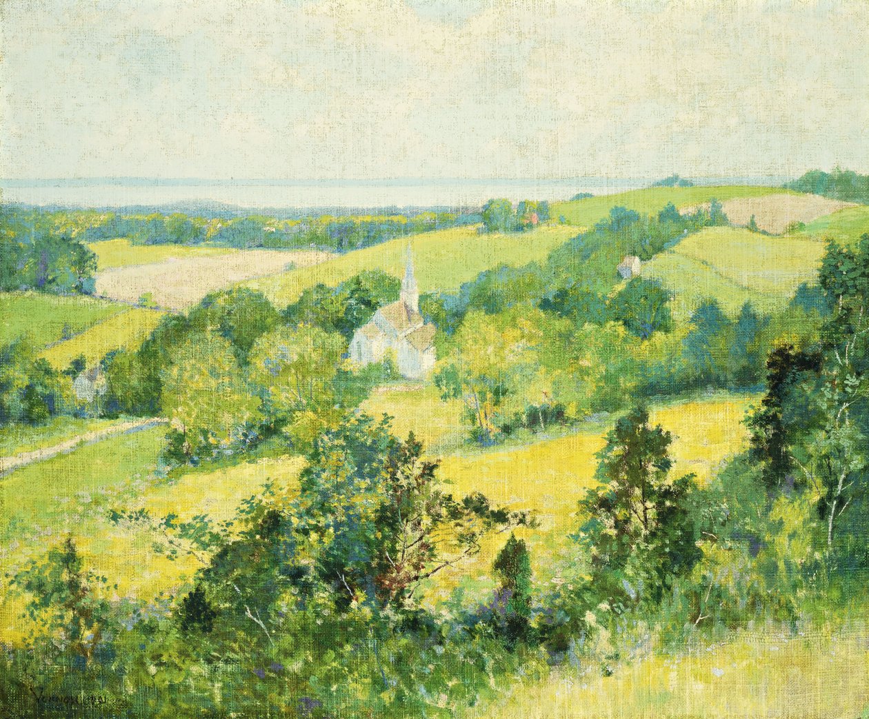 New England Hills tekijältä Robert William Vonnoh