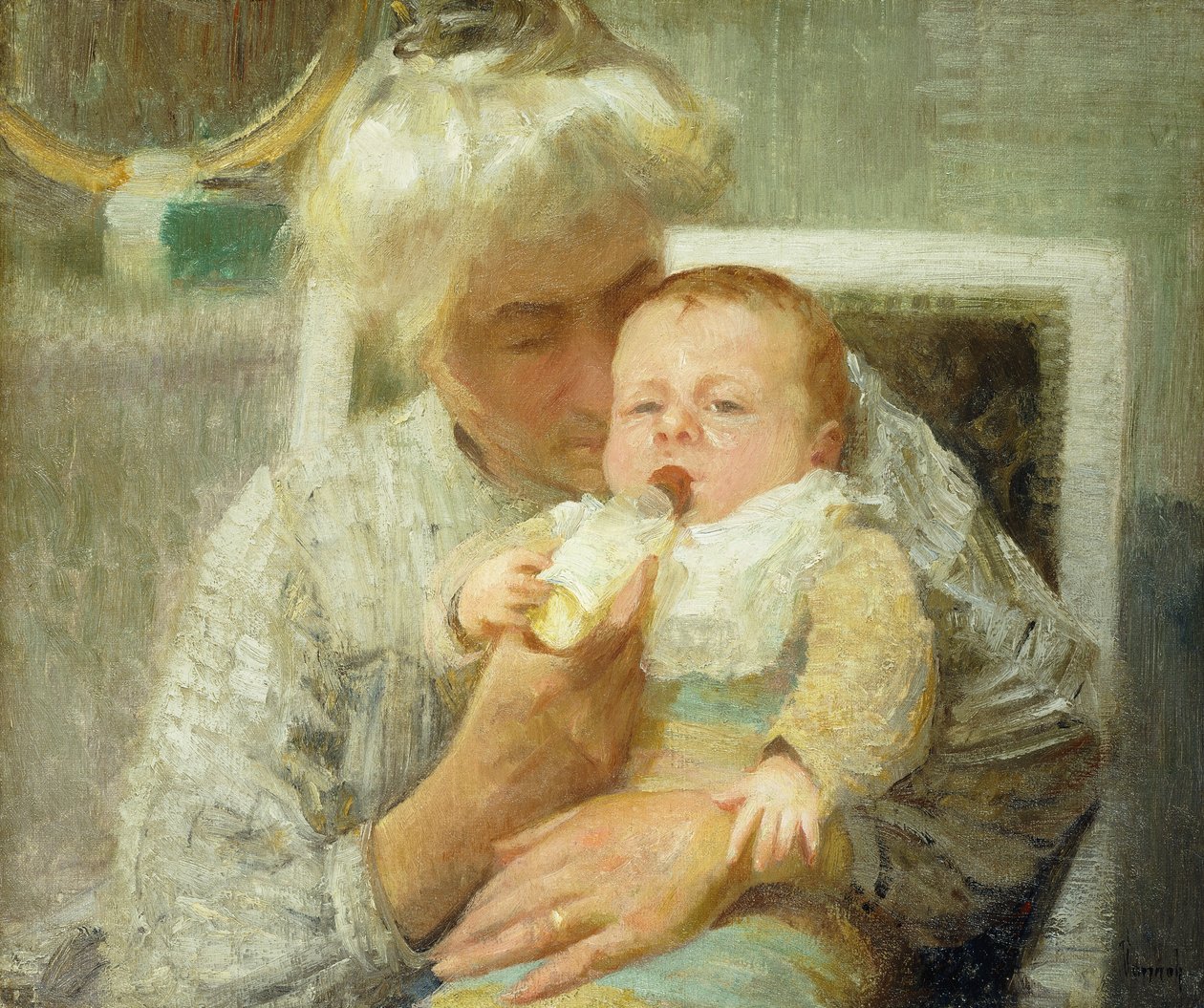 Vauvan pullo tekijältä Robert William Vonnoh