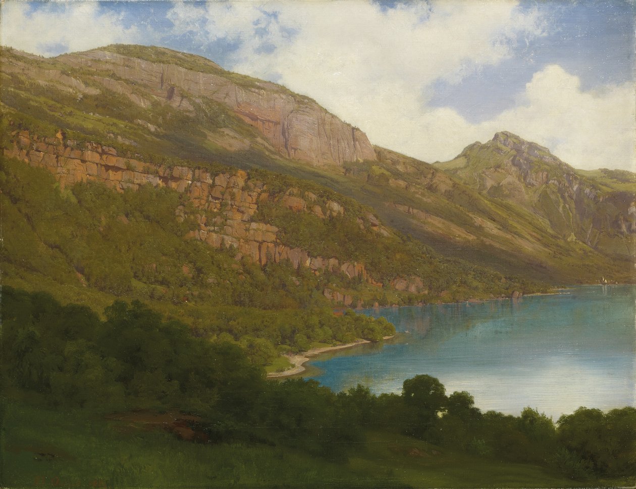 Näkymä Rigistä Luzernjärvelle, 1857 tekijältä Robert Zund
