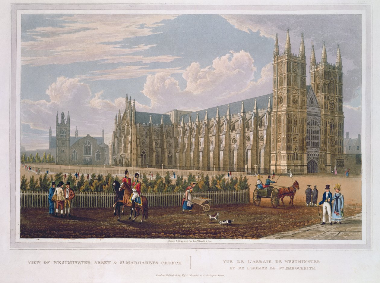 Näkymä Westminster Abbeylle ja St. Margaret