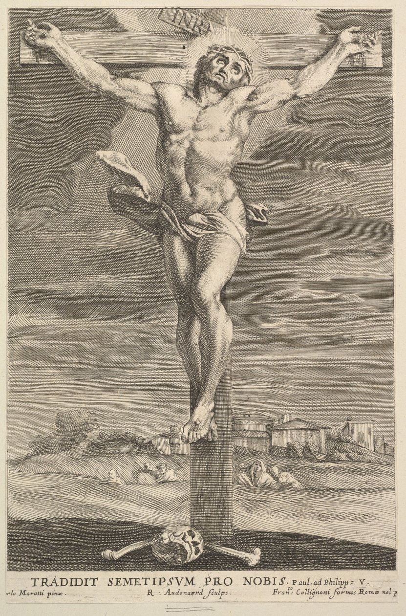Ristiinnaulitseminen, 1670-90. tekijältä Robert van Audenaerde