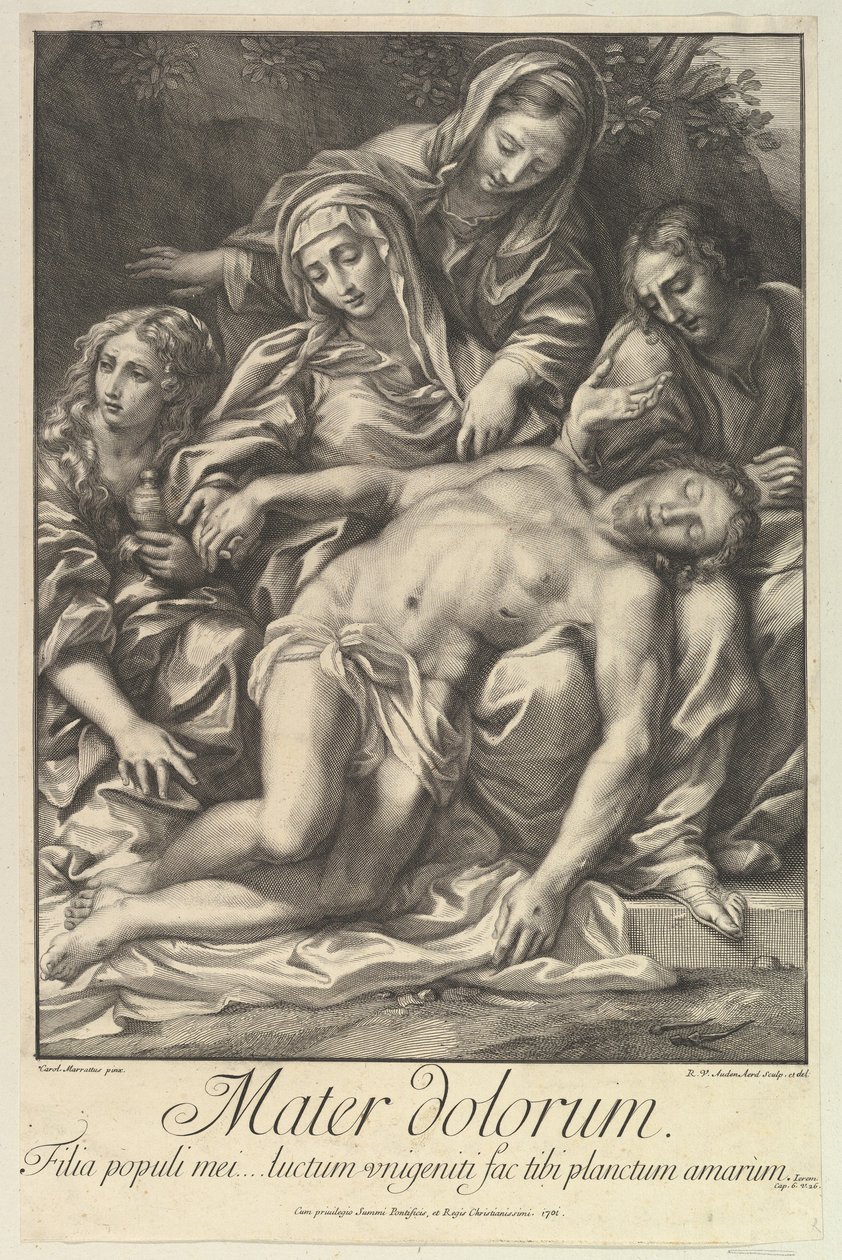 Surun äiti, 1701 tekijältä Robert van Audenaerde