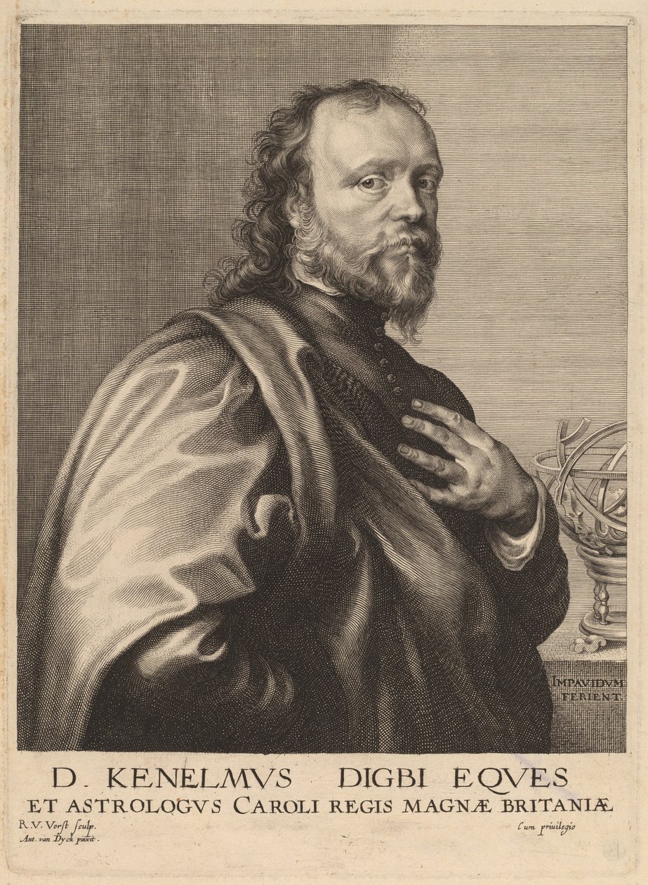 Sir Kenelm Digby tekijältä Robert van Voerst after Sir Anthony
