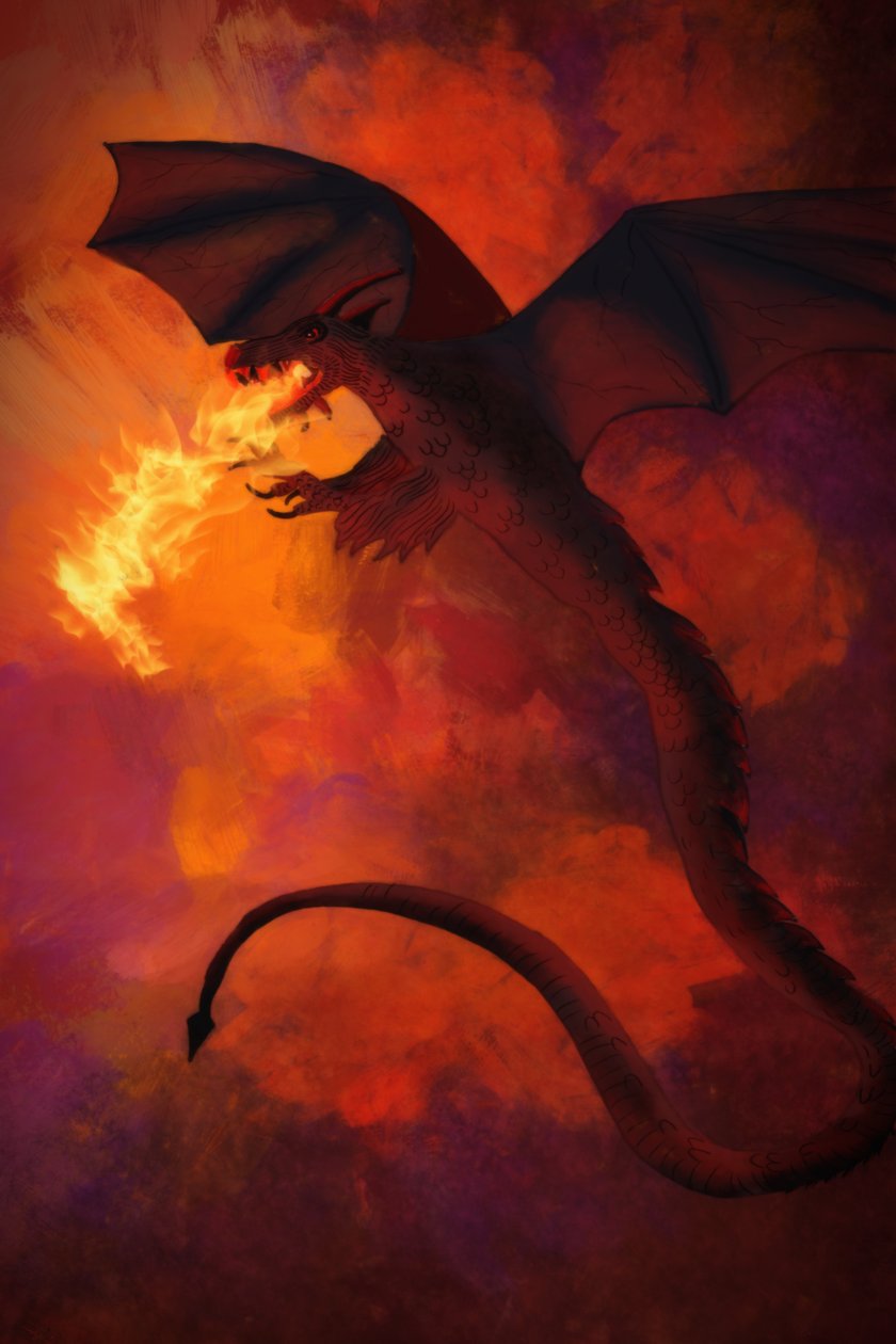 Fire Dragon, 2022 (digitaalinen) tekijältä Roberta Murray